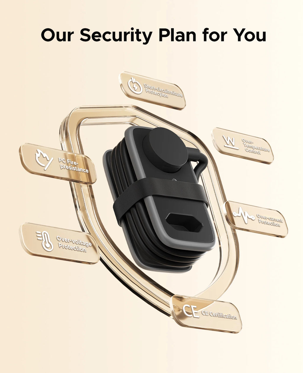 Extensão de Tomada Portátil e Cabo Retrátil ORICO 5 em 1