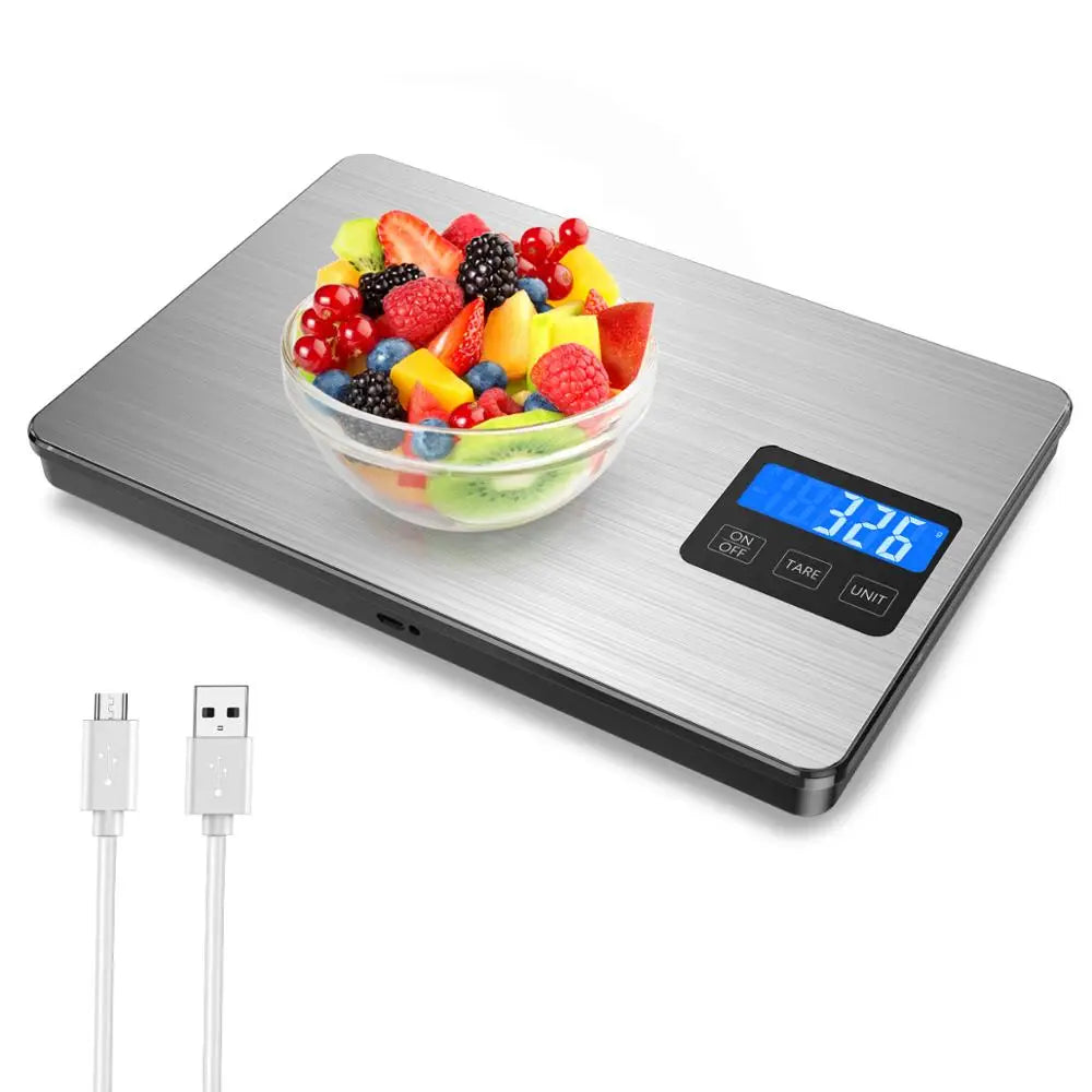 Balança Digital de Cozinha 15kg: Display LCD para Culinária e Panificação