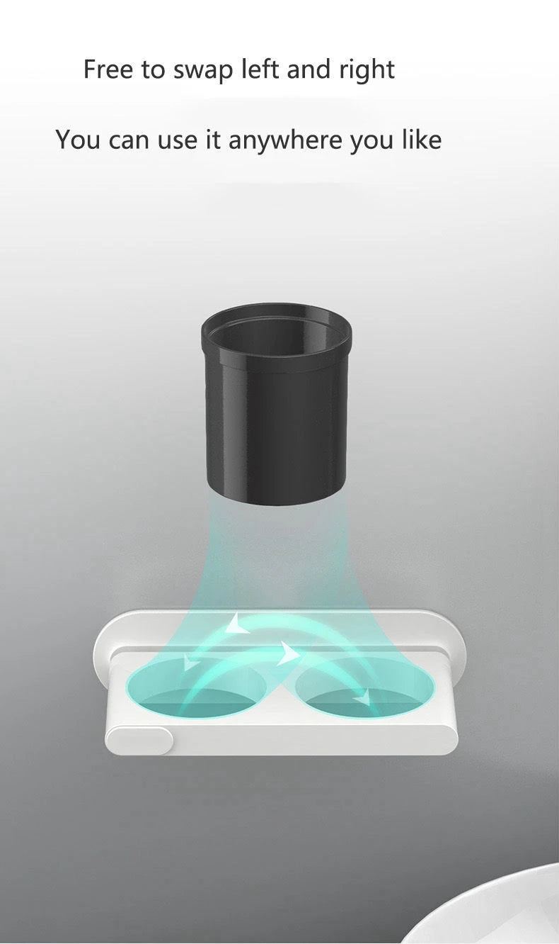 Organizador de Banheiro Porta Secador de Cabelo com Fixação Adesiva