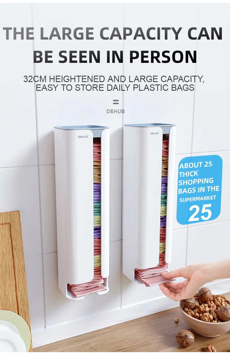 Puxa Saco Moderno de Parede para Sacolas Plásticas