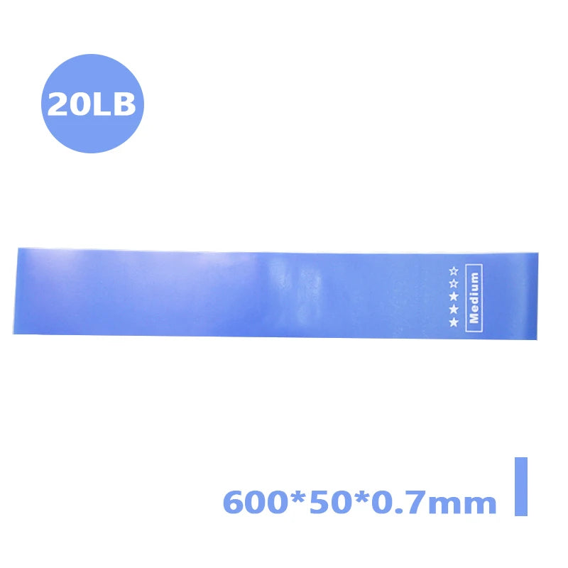 Faixas Elásticas de Látex para Exercícios em Casa e Academia