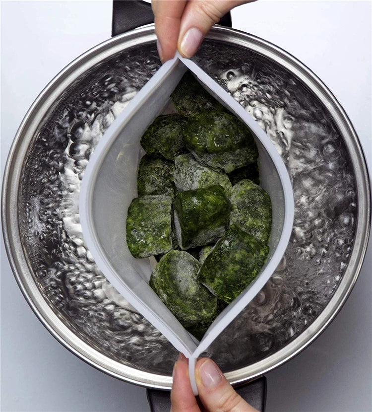 Saco Hermético de Silicone (1 Peça): Livre de BPA