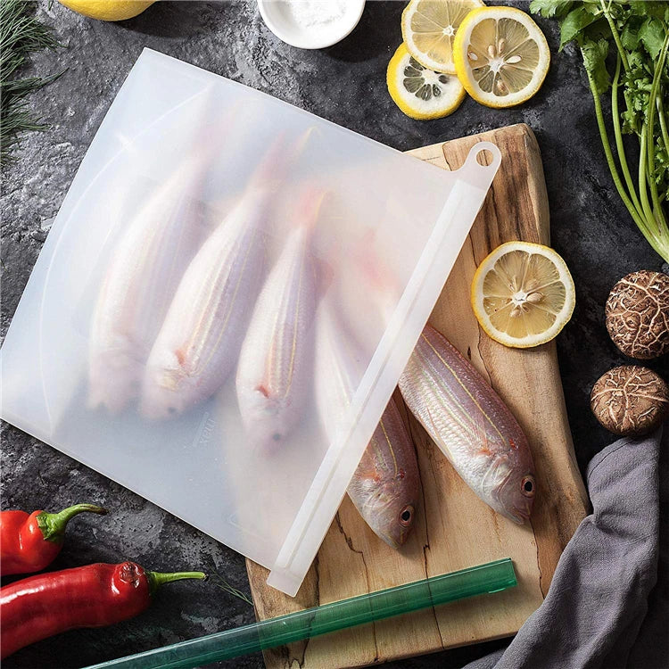 Saco Hermético de Silicone (1 Peça): Livre de BPA