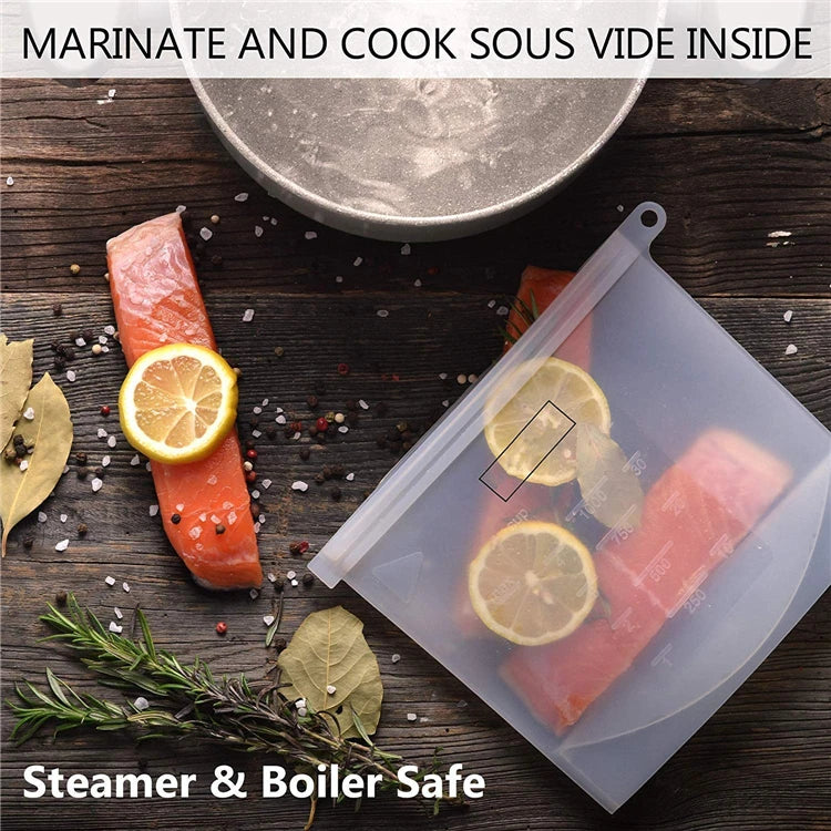 Saco Hermético de Silicone (1 Peça): Livre de BPA