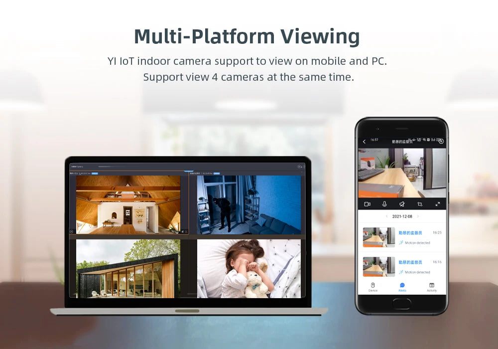 Câmera de Segurança Interna Wifi com Rastreamento Automático (2.4G e 5G)