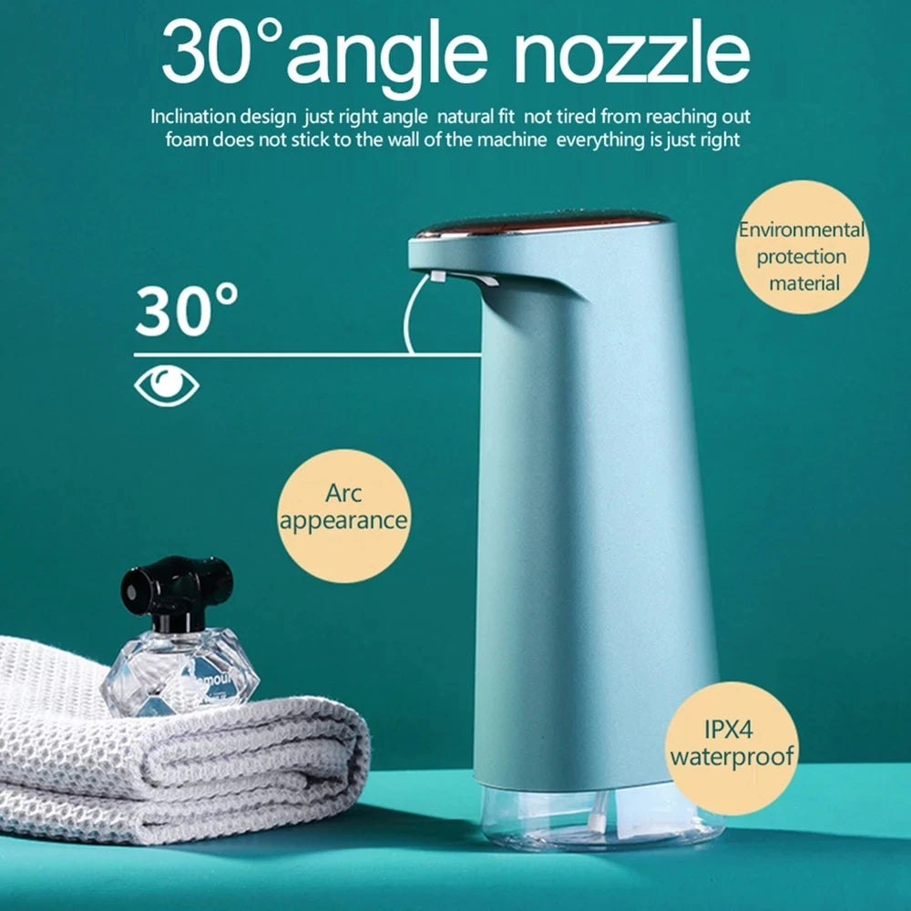 Dispenser de Sabonete Automático 450ml Recarregável USB para Banheiro