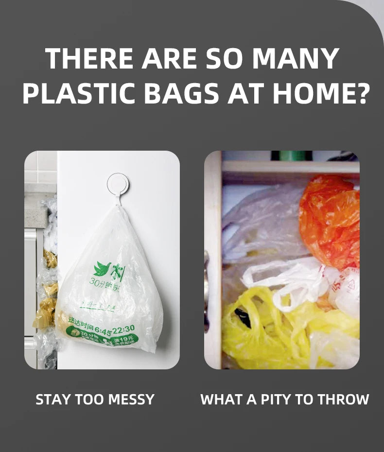 Puxa Saco Moderno de Parede para Sacolas Plásticas