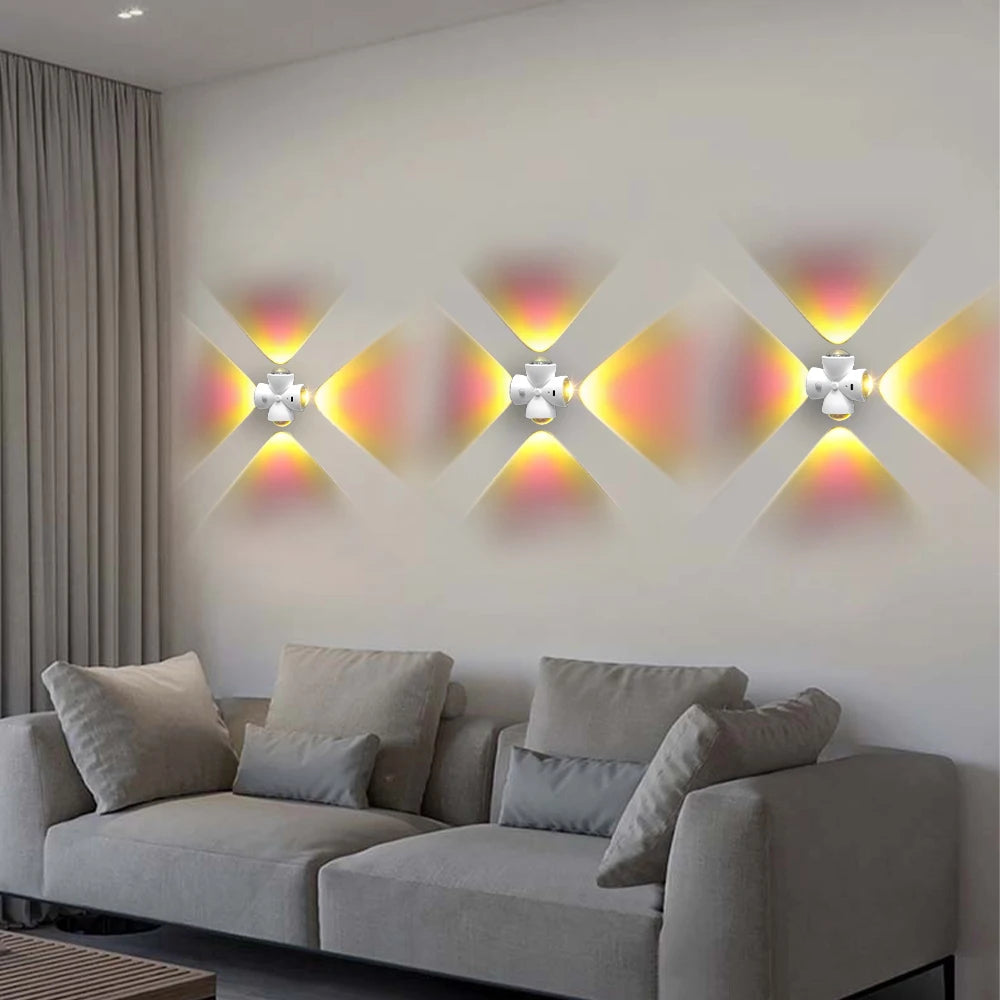 Luminária de Parede Sem Fio com Sensor de Presença (Recarregável USB)