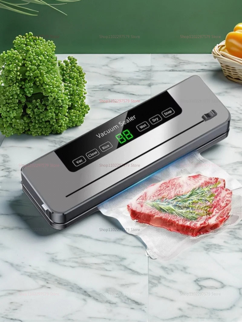 Máquina Seladora a Vácuo: Com Esterilização UV e Cortador Embutido