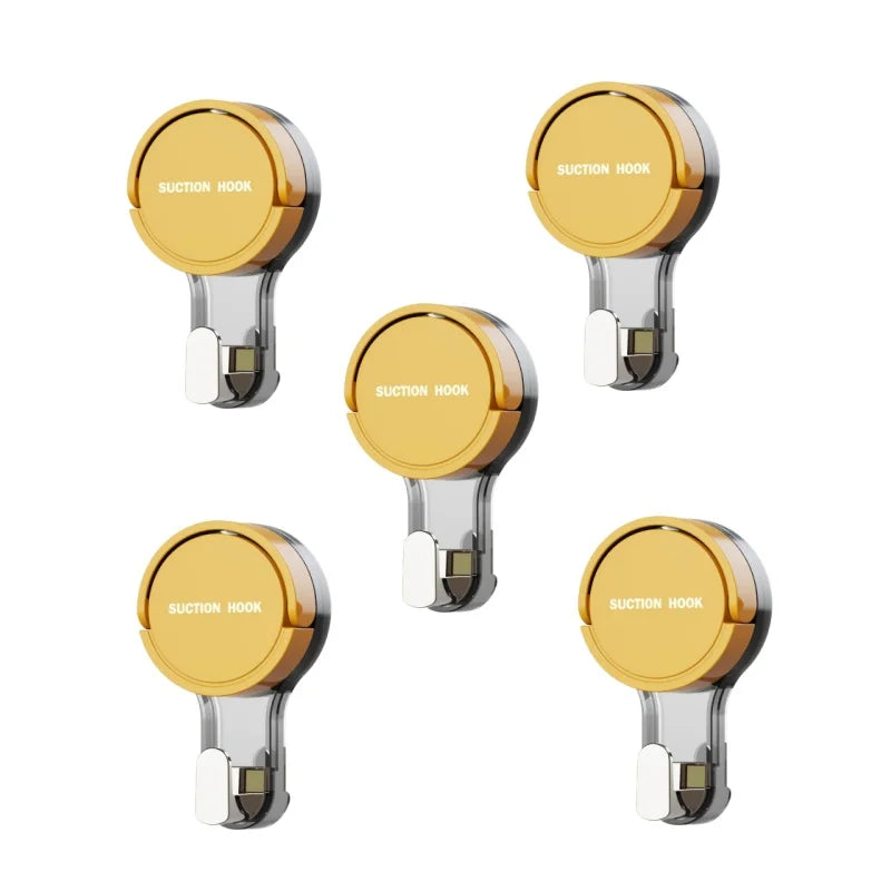 1-10 Unidades Gancho de Ventosa Reutilizável de Alta Pressão (Sem furos)