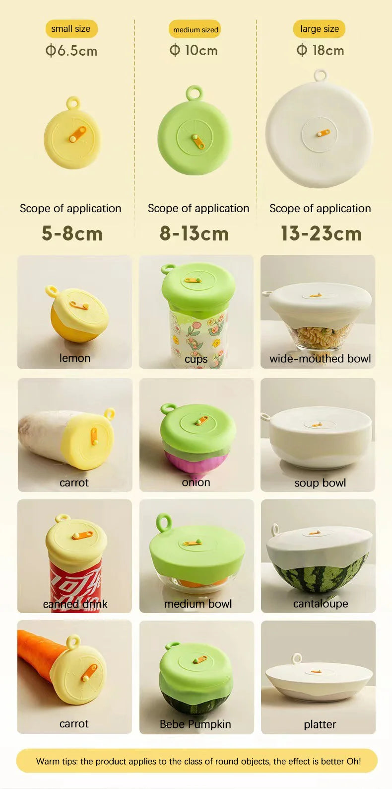 Kit (2/4) Tampas Elásticas de Silicone