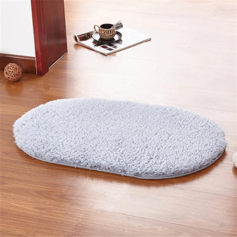 Tapete de Banheiro Microfibra Macio Antiderrapante (50x30cm)