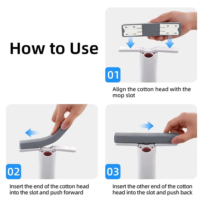 Mini Mop Portátil com Esponja Absorvente - Opções de Kit