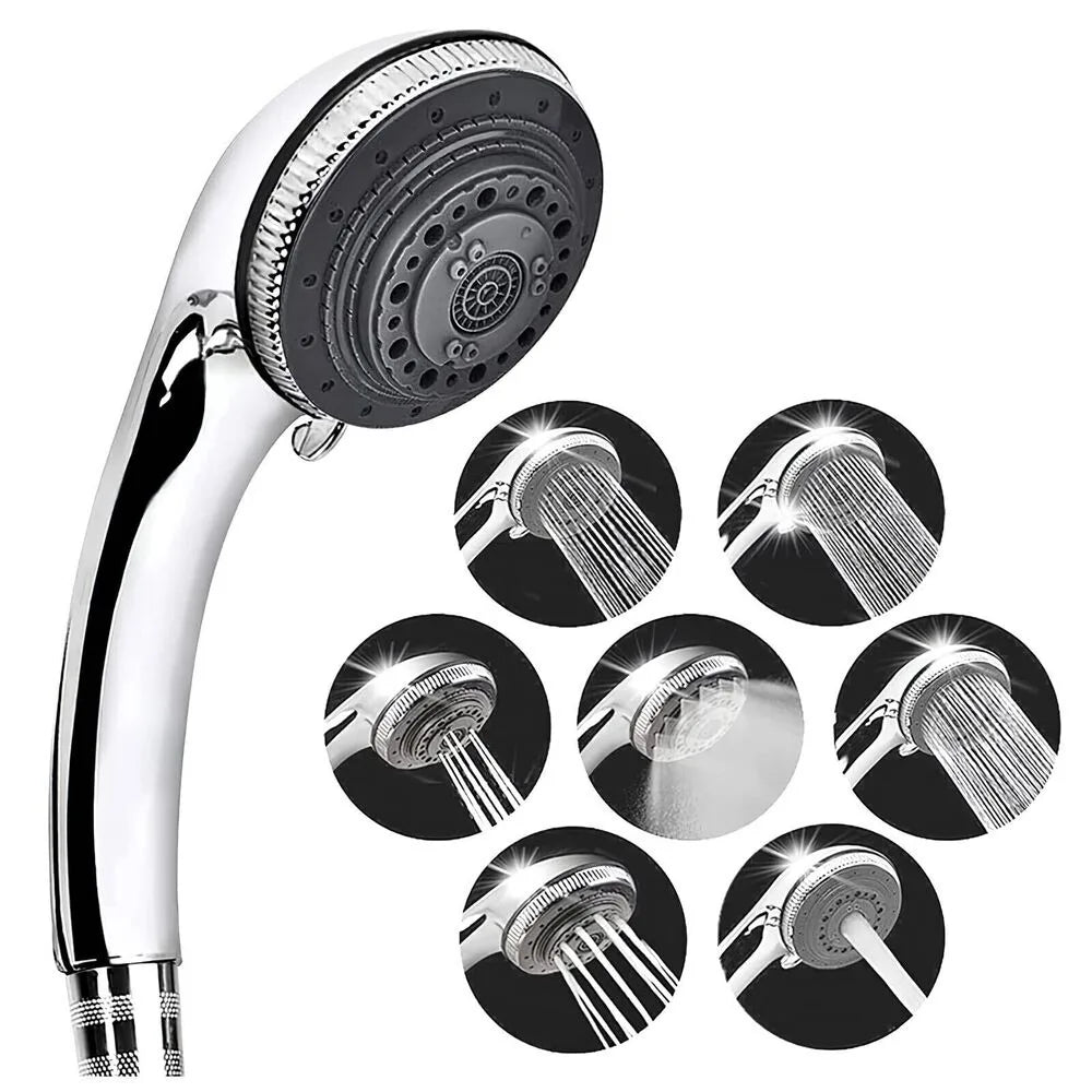 Chuveirinho Ducha 7 Funções Aço Inox (Economiza 50% Água)