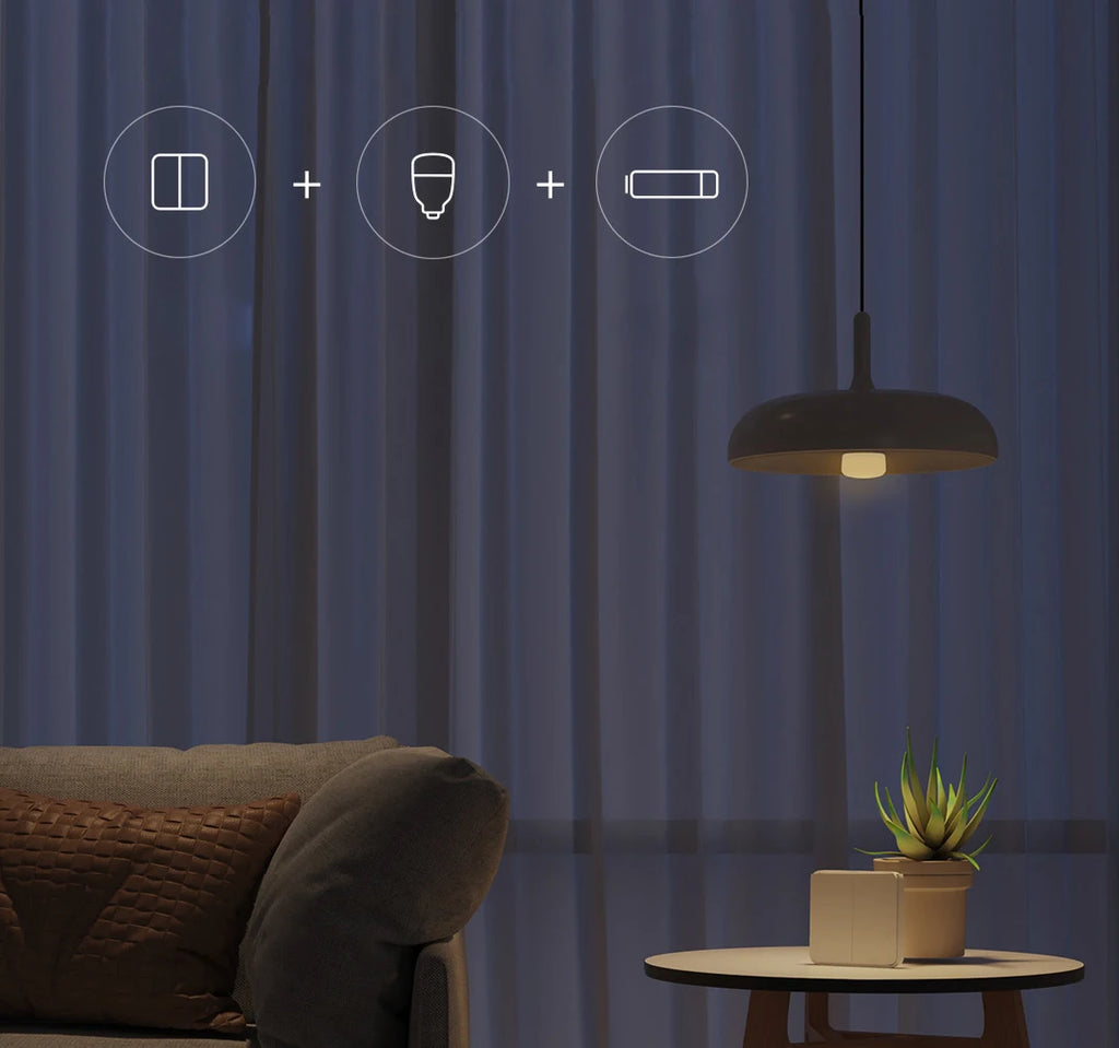 Interruptor Inteligente Xiaomi Sem Fio (Versão Tecla Dupla)