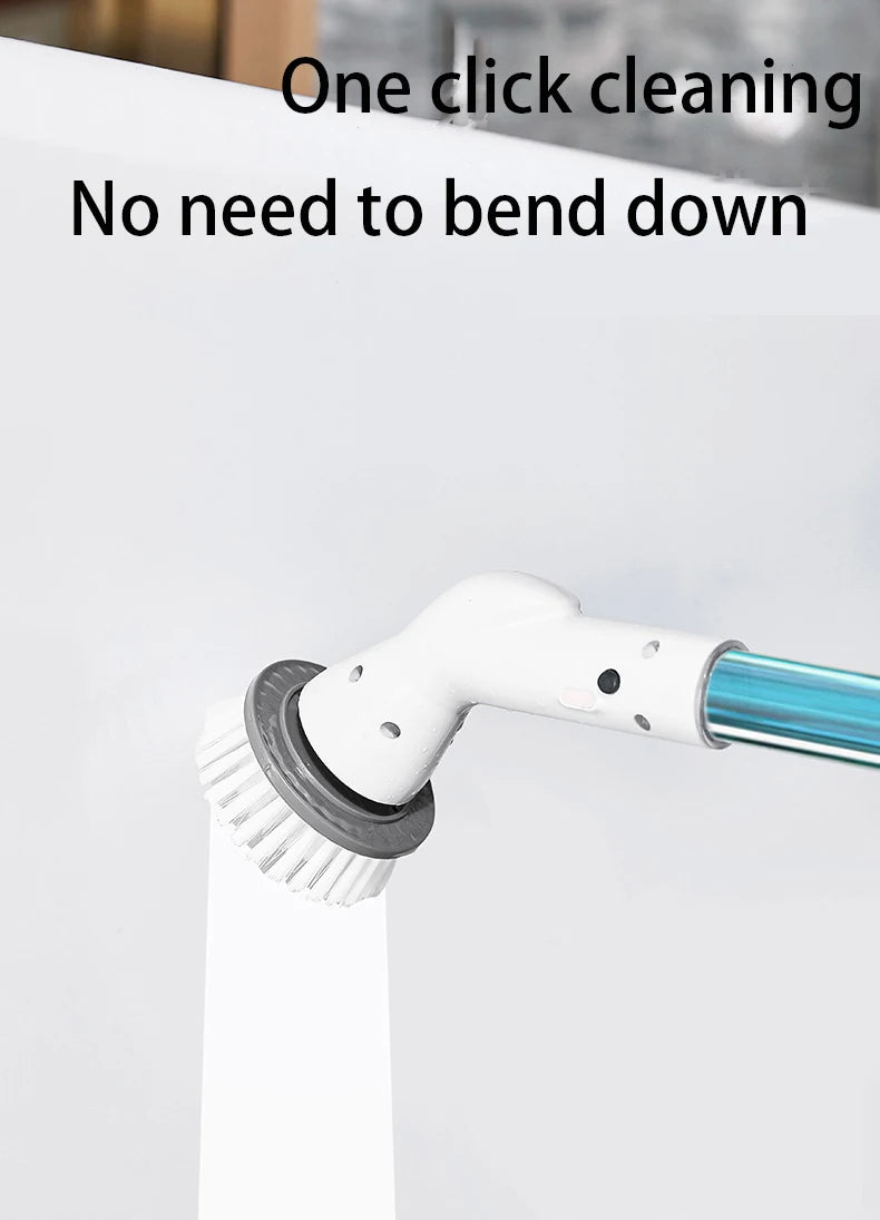 Limpador Elétrico Rotativo Multifuncional com Acessórios para Casa e Carro