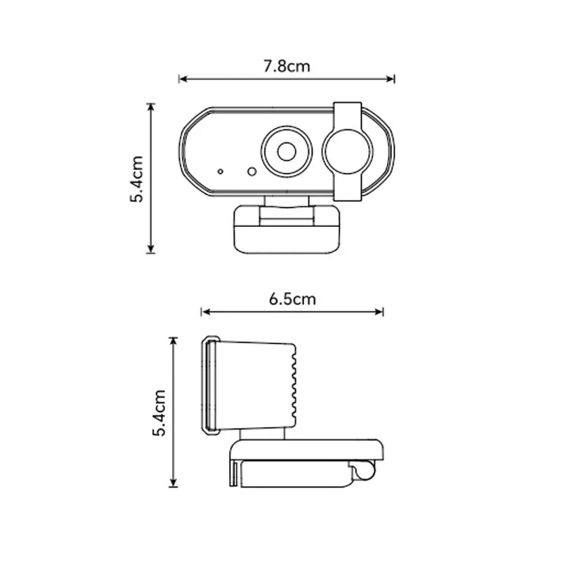 Webcam Xiaomi Q27 (4K/2K/1080p) com Microfone e Foco Automático