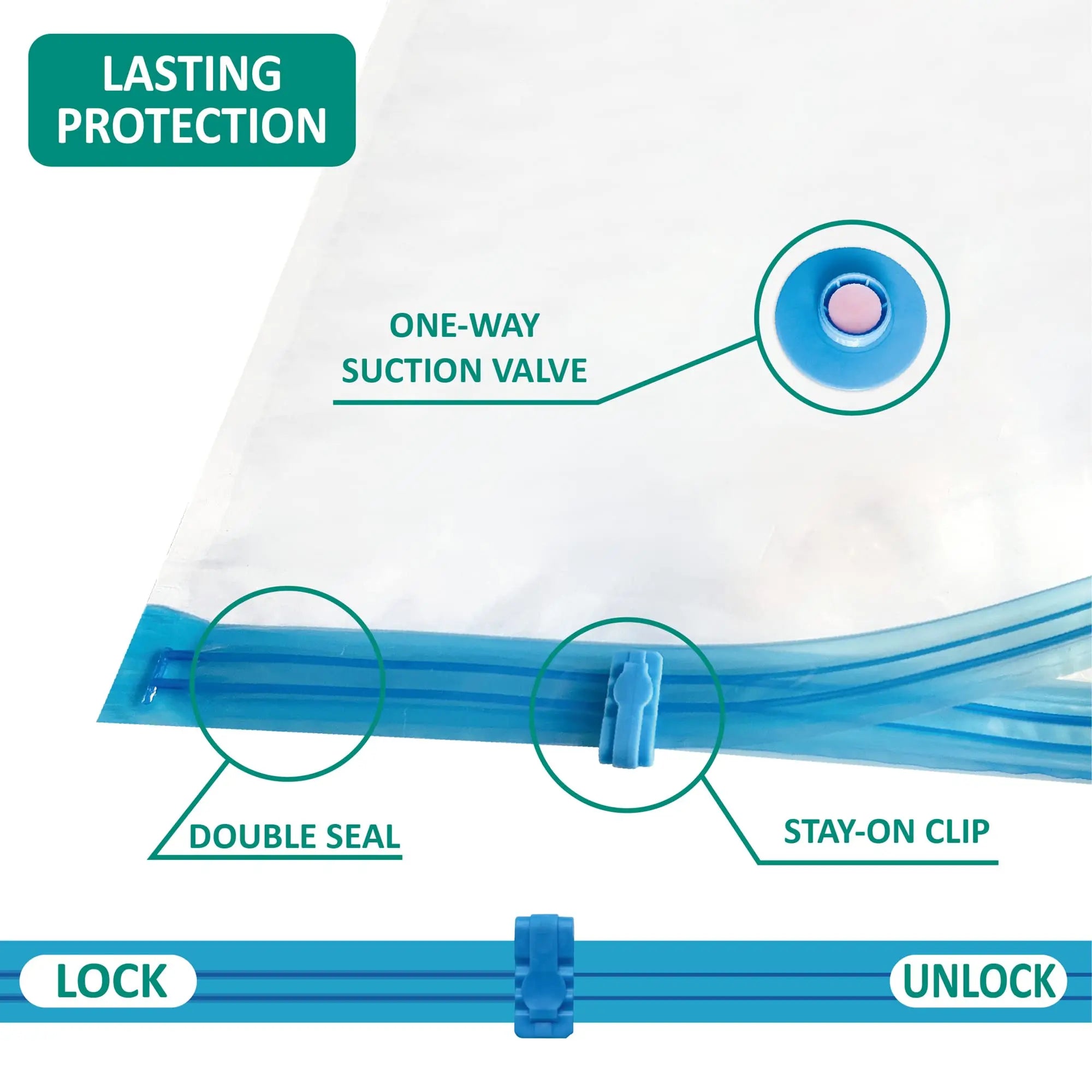 Kit 5 Sacos a Vácuo Organizadores: Economize 80% de Espaço
