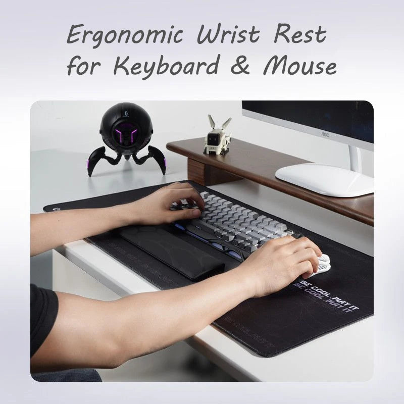 Apoio de Pulso Ergonômico para Teclado (Base Antiderrapante)