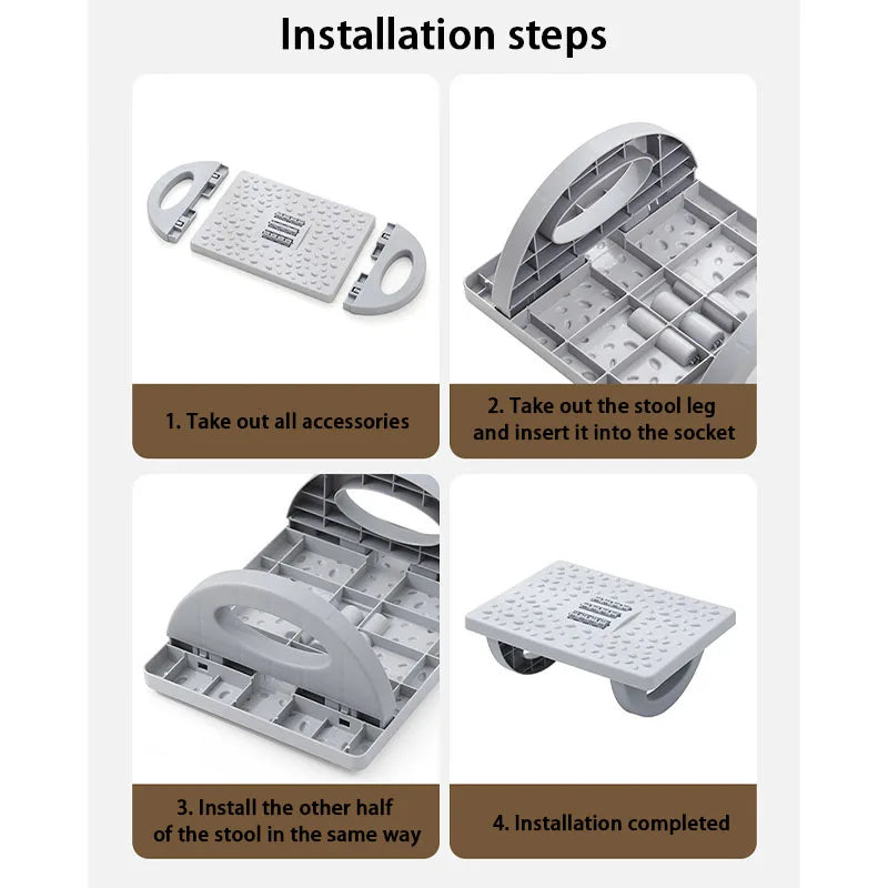 Suporte Ergonômico com Balanço e Rolos Massageadores para Pés