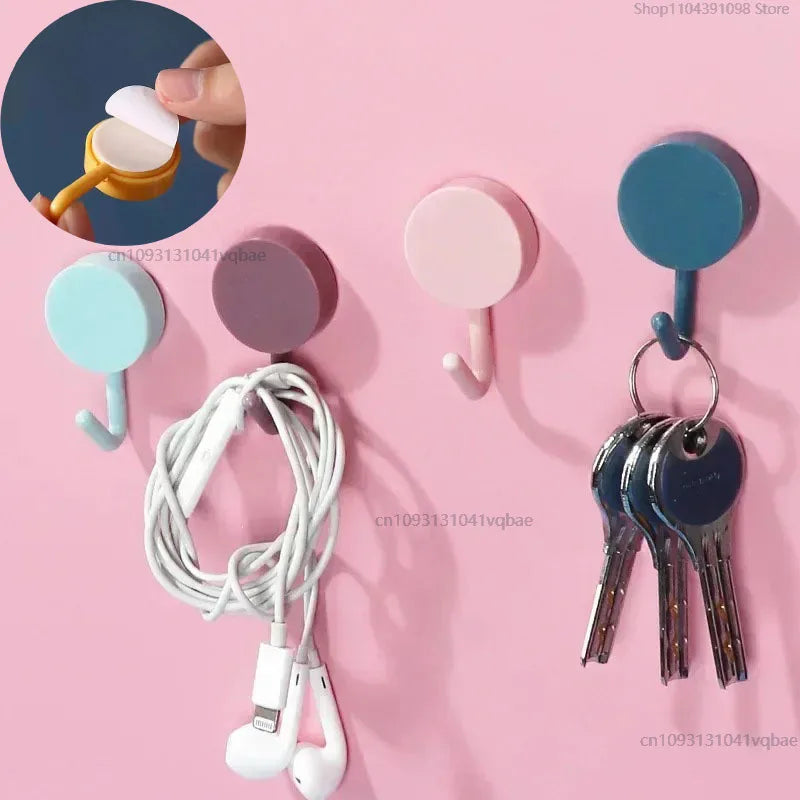 Kit com 5 Ganchos Autocolantes Multiuso (Sem Furos)