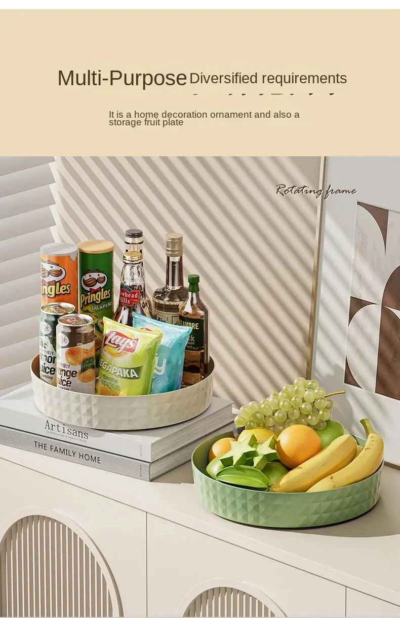 Bandeja Giratória 360° Multiuso para Armário de Cozinha e Bancada