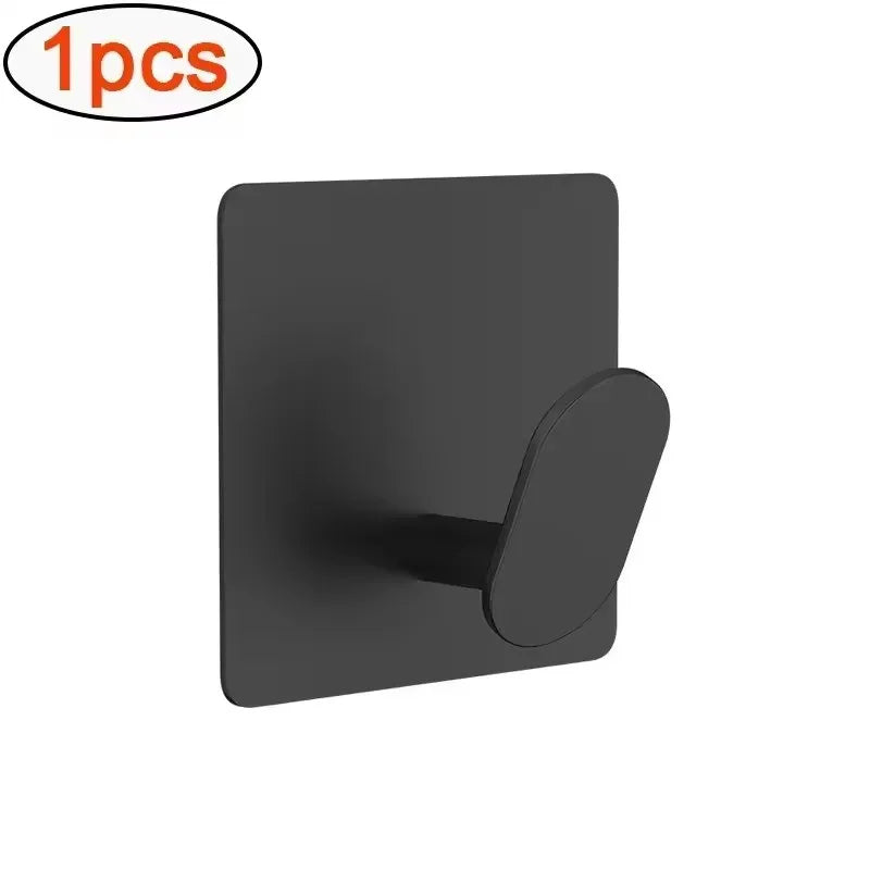 Kit 2/4 Unidades Gancho Adesivo de Parede em Aço Inox 304 (Sem Furos)