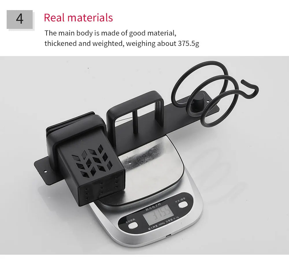 Prateleira de Canto em Alumínio para Acessórios de Banheiro FALANGSHI