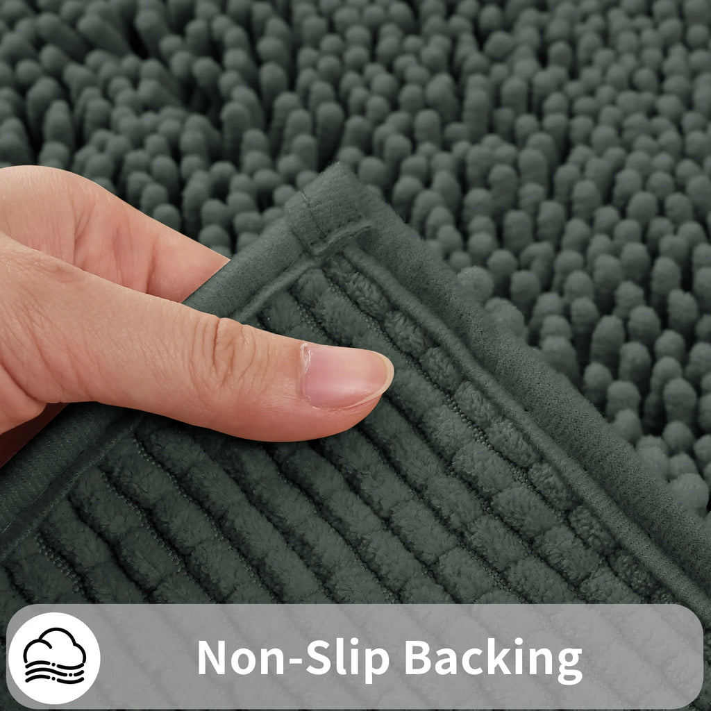 Kit 2 Tapetes Banheiro Microfibra Super Macio (Alta Absorção)