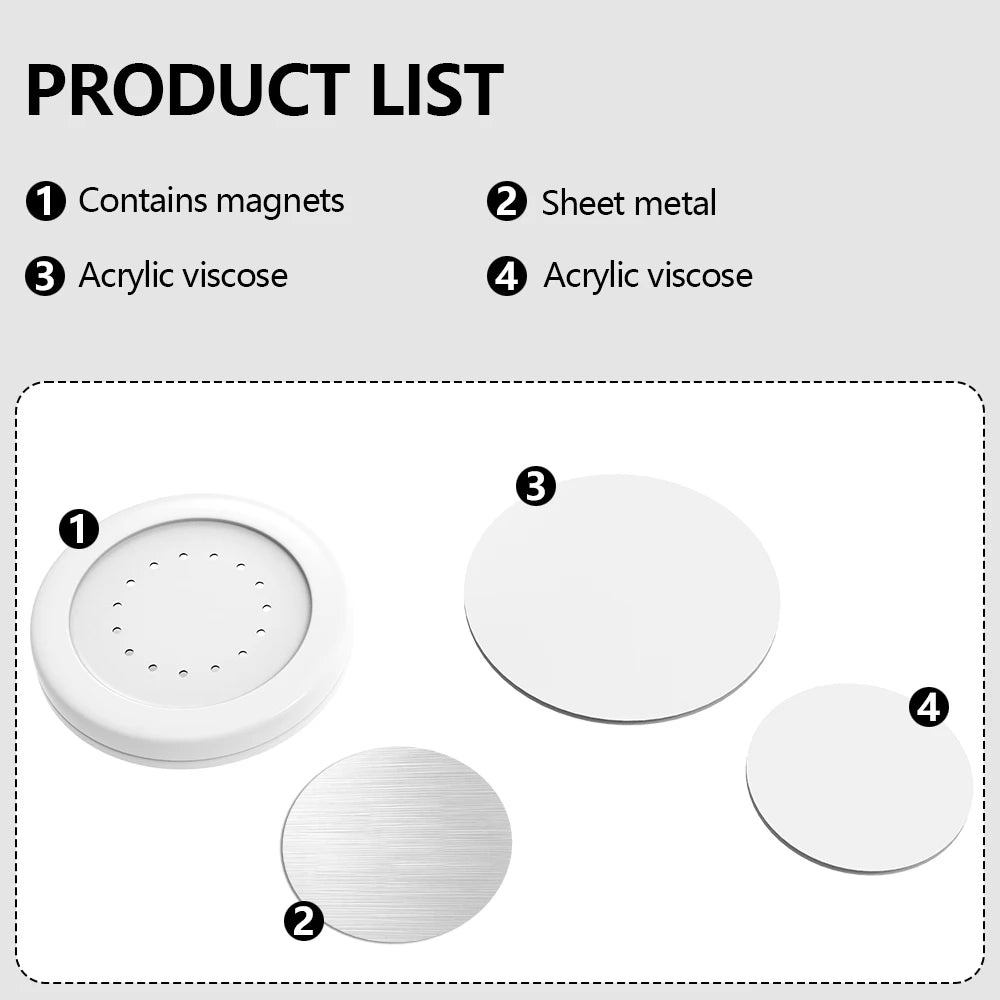 6 Kits de Suporte Universal Magnético para Controles Remotos e Mais