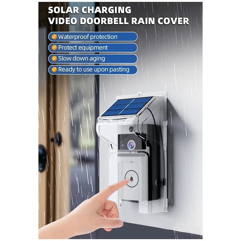 Campainha à Prova d'Água com Câmera Wifi e Carregamento Solar