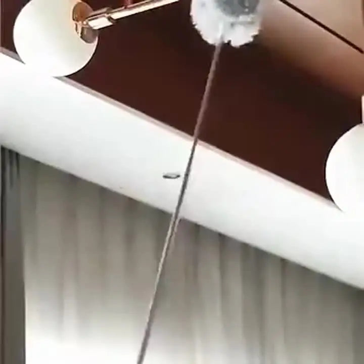 Limpador de Microfibra com Haste Ajustável para Limpeza de Teto