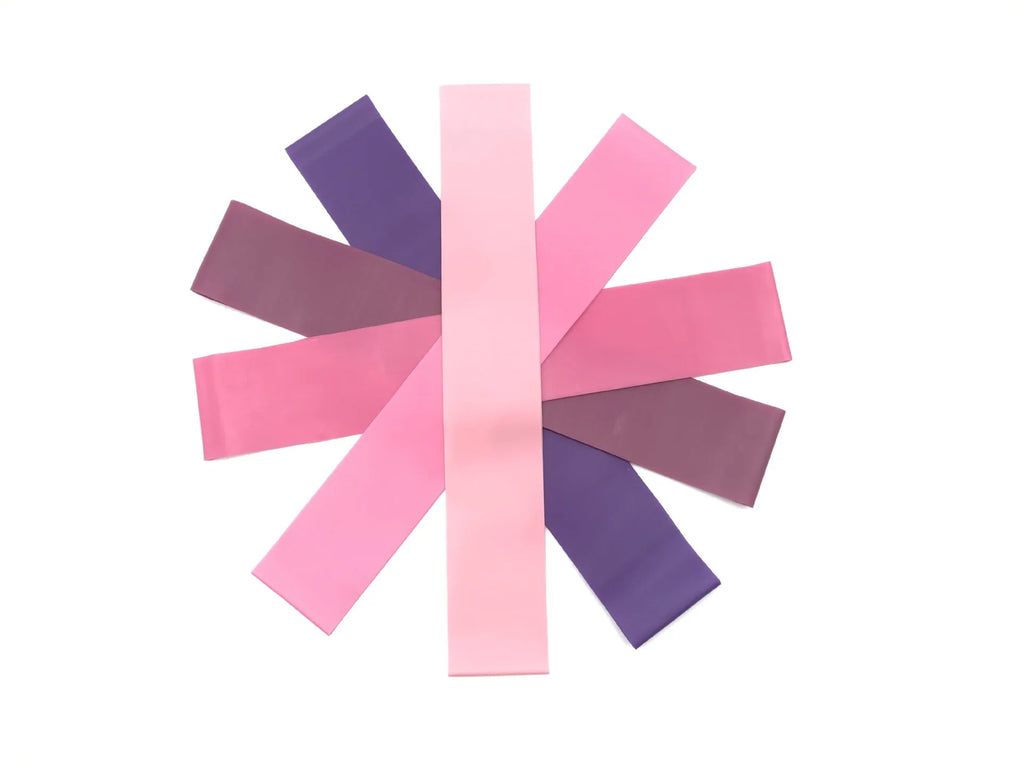 Kit 2 Faixas Elásticas Mini Band para Treino Funcional