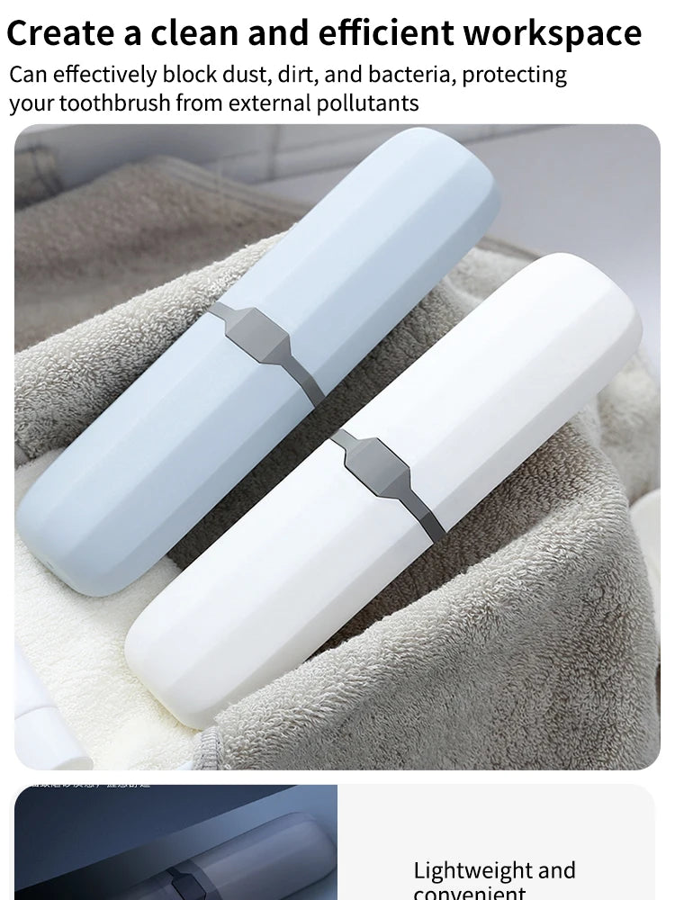 Estojo Porta Escova de Dente Portátil para Viagem (Kit com 1 ou 4)