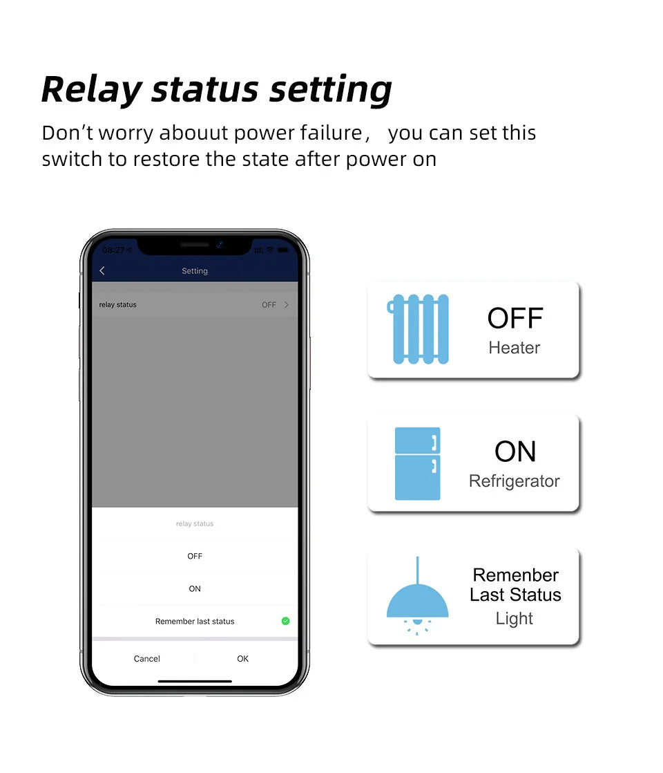 Tomada Inteligente Wifi com Controle Remoto via App e Comando de Voz (Tuya)