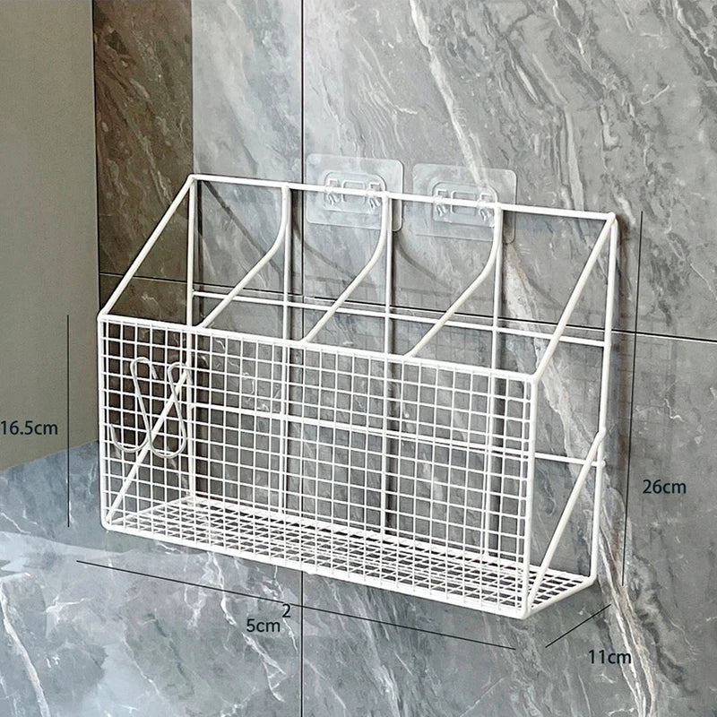 Organizador de Parede para Secador, Chapinha e Acessórios (Sem Furos)