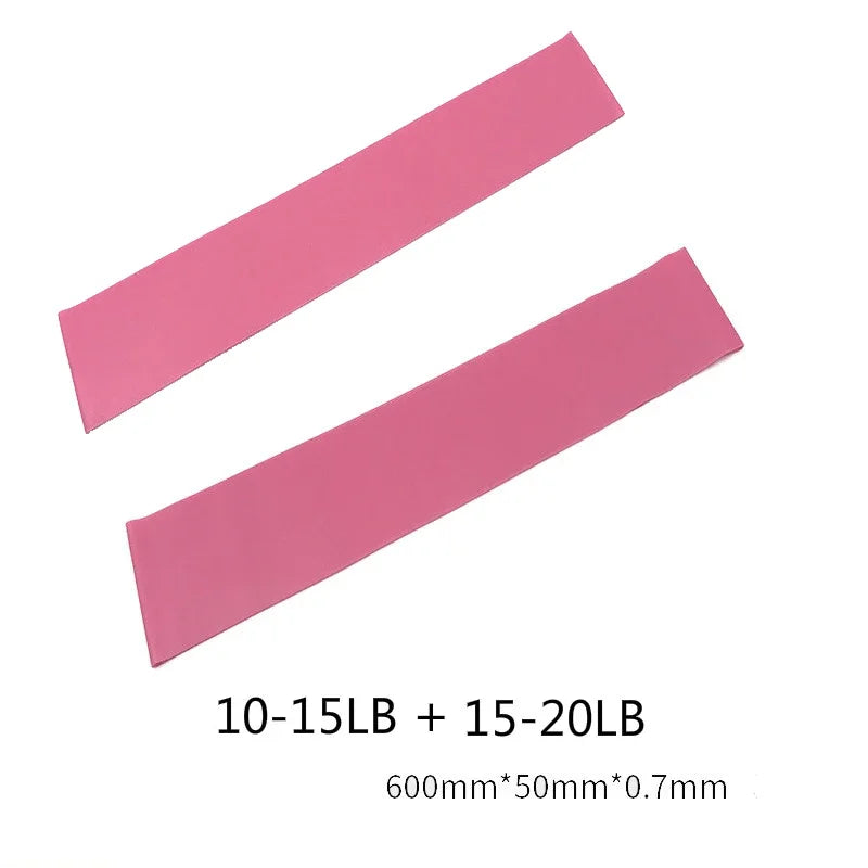 Kit 2 Faixas Elásticas Mini Band para Treino Funcional