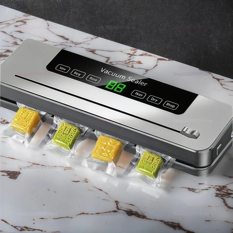 Máquina Seladora a Vácuo: Com Esterilização UV e Cortador Embutido