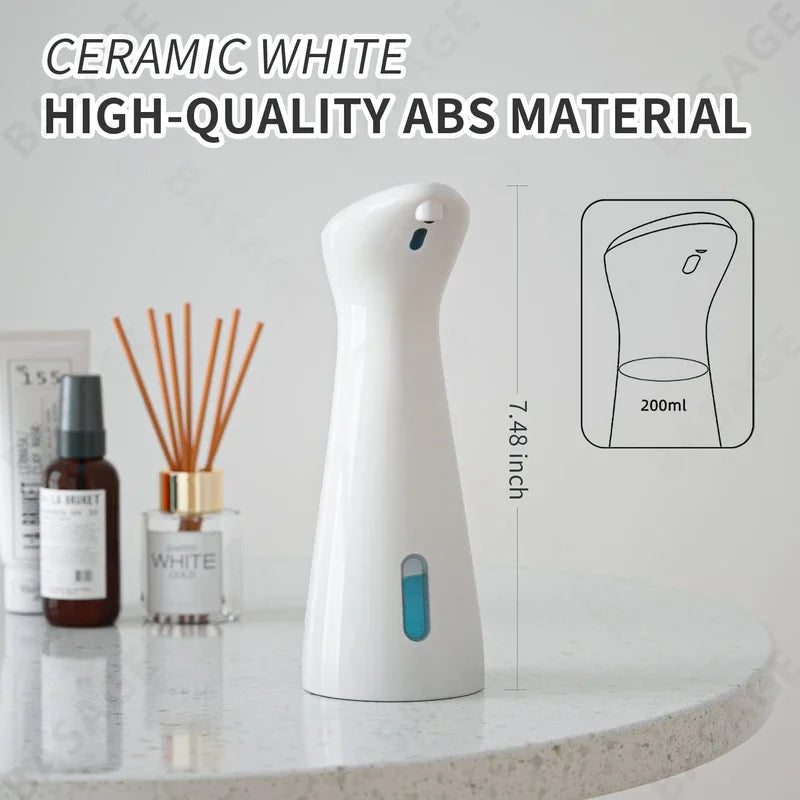 Saboneteira Automática Branca Sem Toque (Dispenser Inteligente)