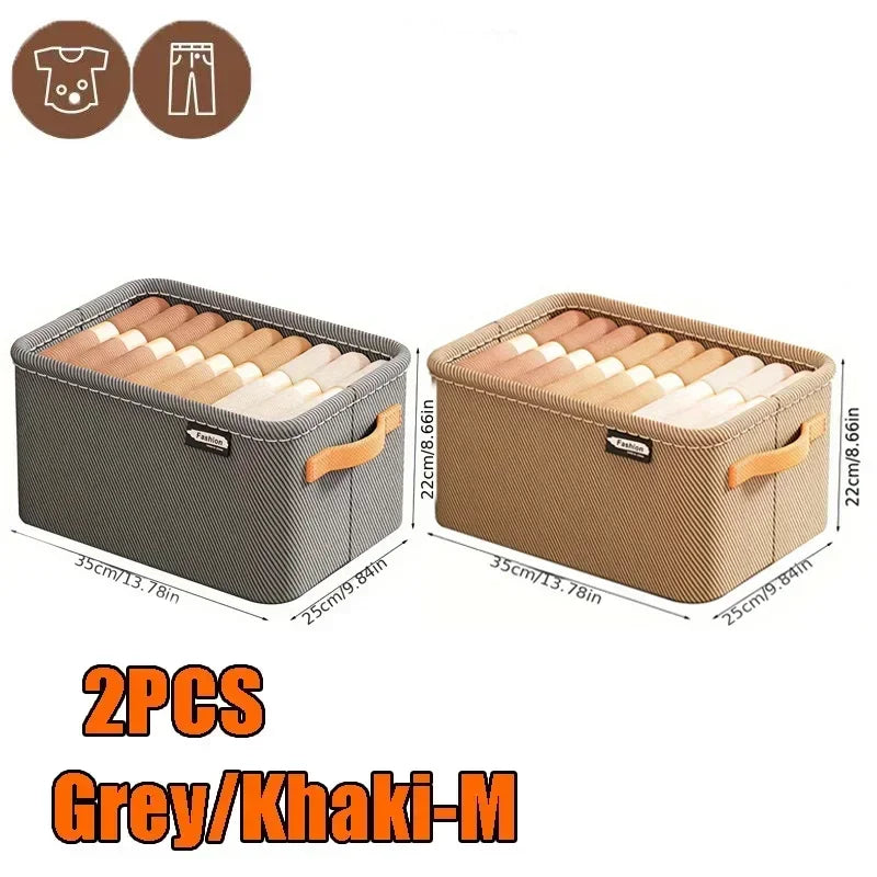 Kit Organizador de Gavetas Dobrável para Organizar Guarda-Roupa e Closet