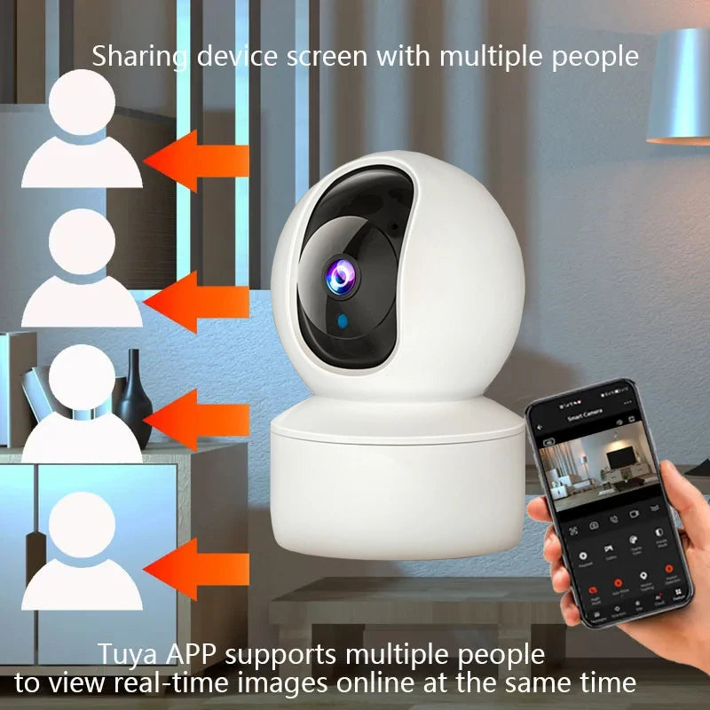 Câmera de Segurança 360°: Com Visão Noturna e Detecção de Movimento