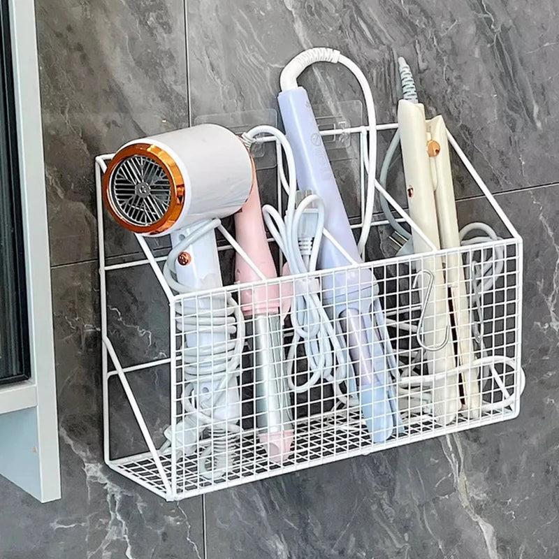 Organizador de Parede para Secador, Chapinha e Acessórios (Sem Furos)
