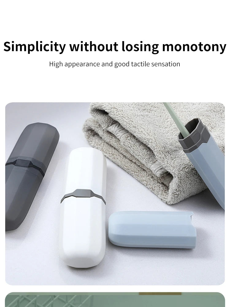 Estojo Porta Escova de Dente Portátil para Viagem (Kit com 1 ou 4)