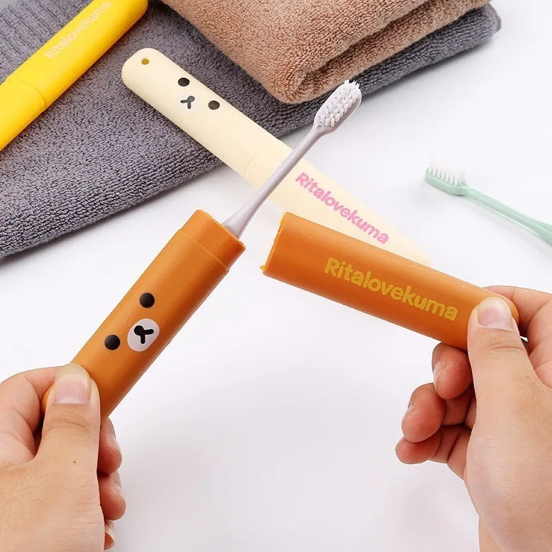 Capa Protetora Higiênica para Escova de Dentes (Modelo de Ursinho)