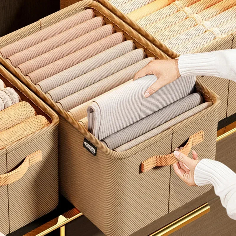 Kit Organizador de Gavetas Dobrável para Organizar Guarda-Roupa e Closet