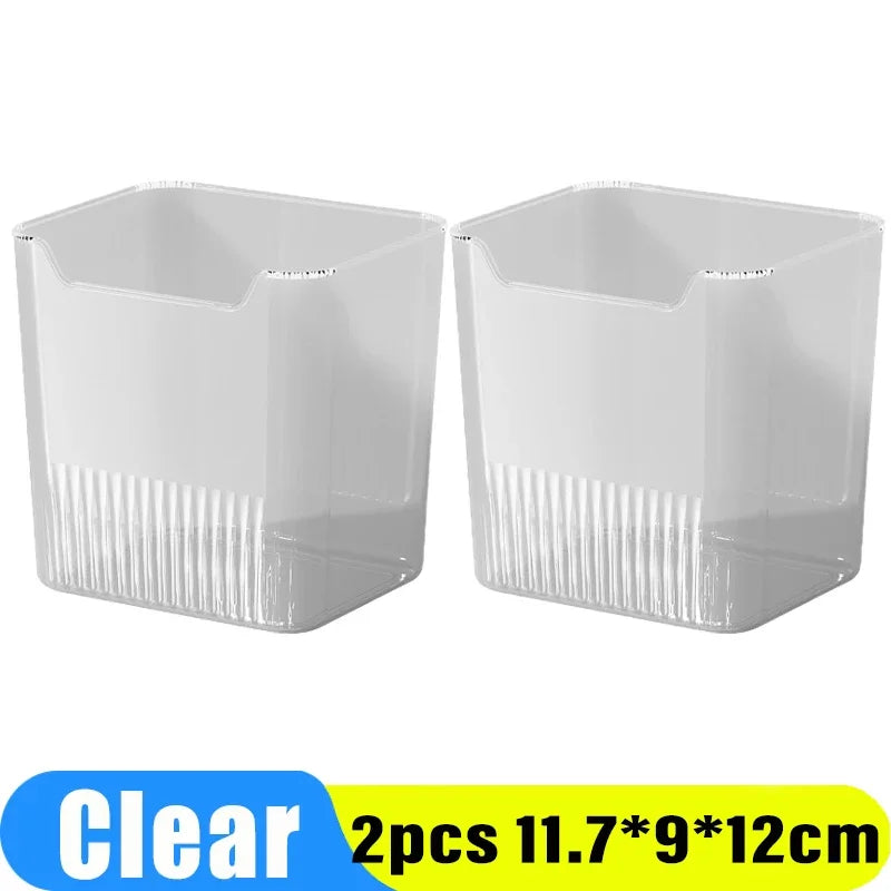 Caixa Organizadora Empilhável de Acrílico para Cozinha