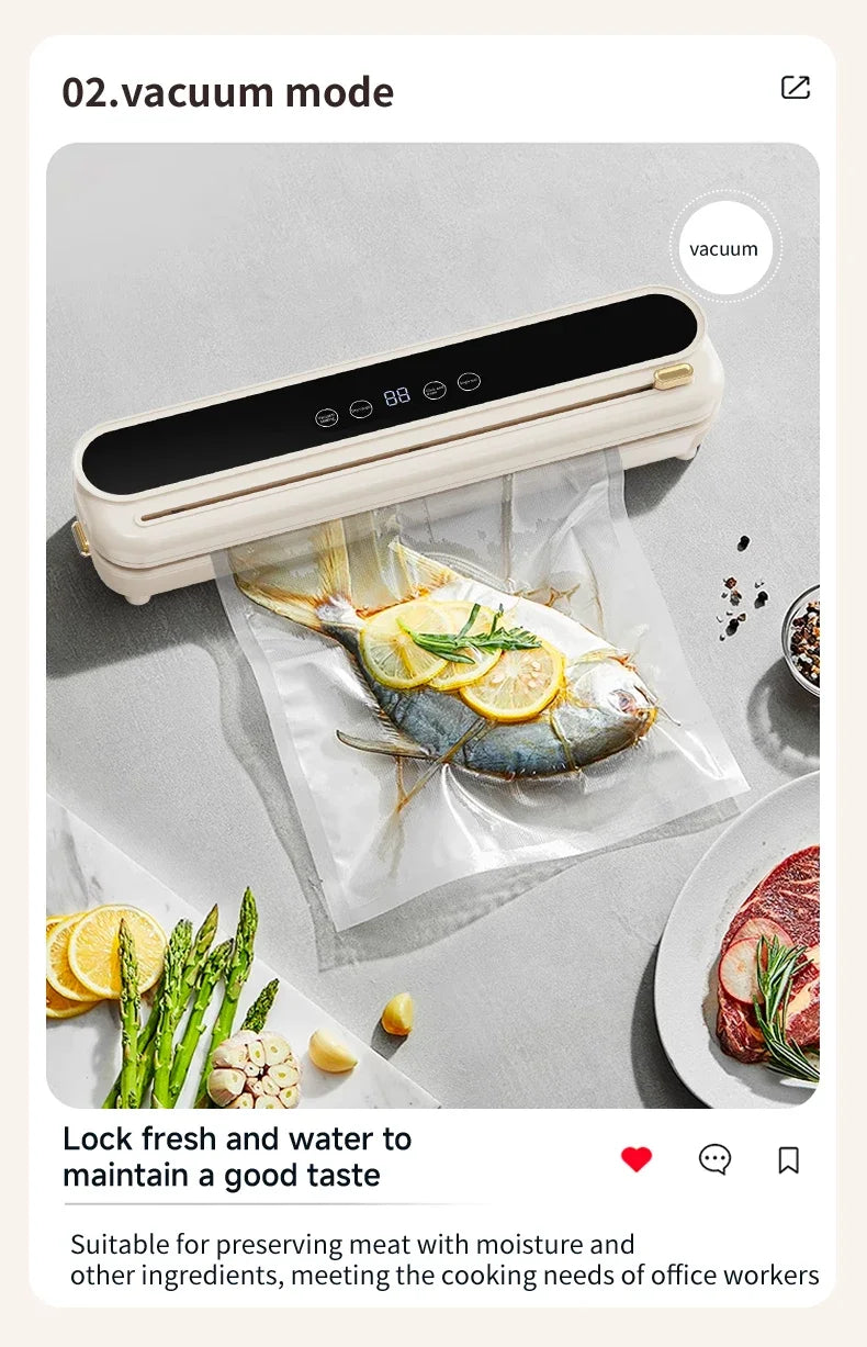 Máquina Seladora Automática 30cm: Múltiplos Modos (Seco/Úmido)