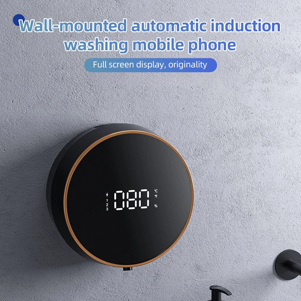 Dispenser Inteligente de Parede com Visor Digital e Sensor Automático