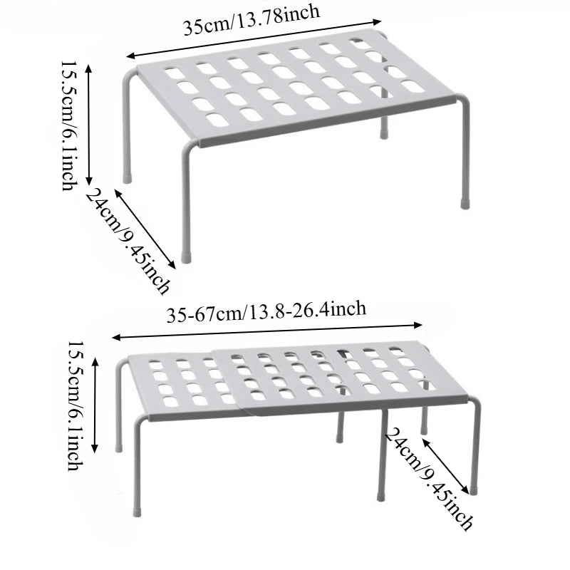 Organizador de Pia Expansível e Ajustável com Múltiplas Camadas