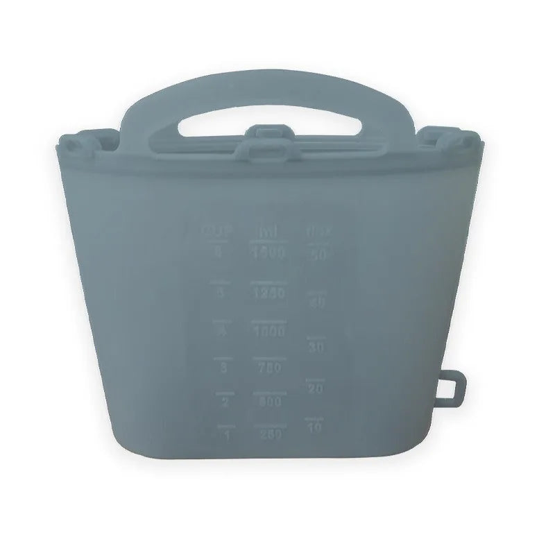 Bolsa Térmica de Silicone 1500ml: Vedação Hermética (Livre de BPA)